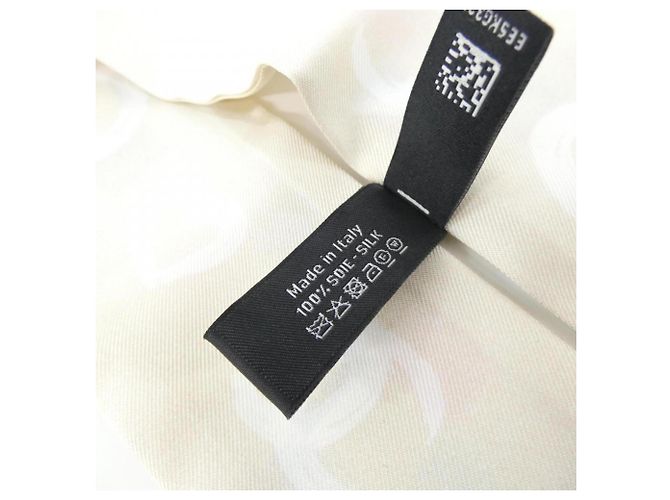 Chanel Seidenschal Beige Multicolor Mehrfarben - Ansicht 3