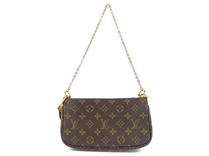 Bolso de Hombro Louis Vuitton Monogram Multi Pochette Accessoires Caqui - vista 2