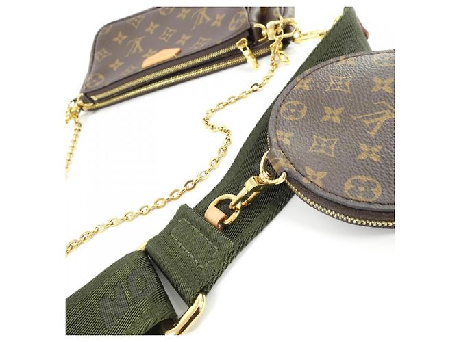 Bolso de Hombro Louis Vuitton Monogram Multi Pochette Accessoires Caqui - vista 7