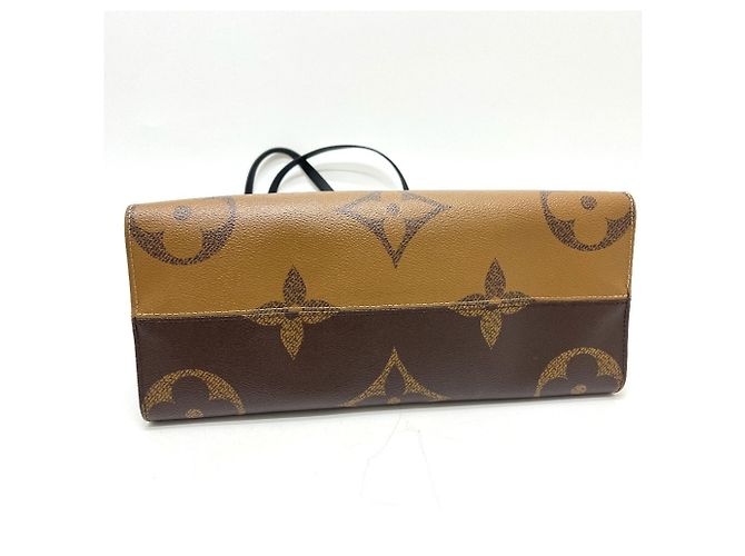 Borsa Tote LOUIS VUITTON OnTheGo MM, Tela Monogram Reverse, Donna, Marrone - vista 5