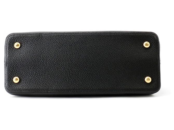 Borsa Louis Vuitton Capucines MM, pelle Taurillon, . LOUIS VUITTON nero. borsa da donna. - vista 3