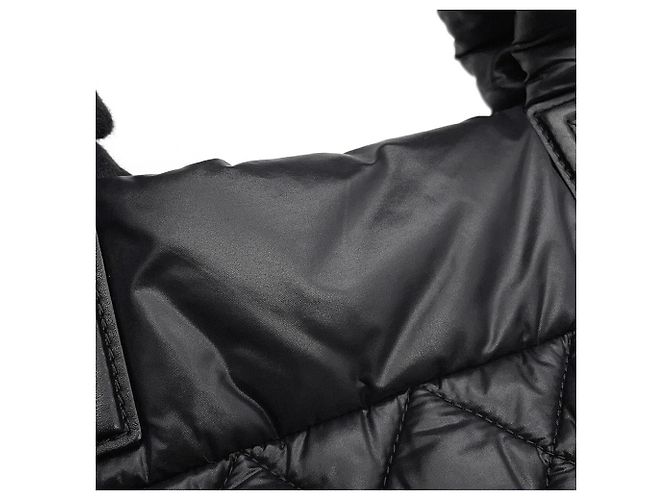 Borsa Tote CHANEL Matelassé Coco Mark Cocoon Small Nylon Black Borsa da donna Nero - vista 7