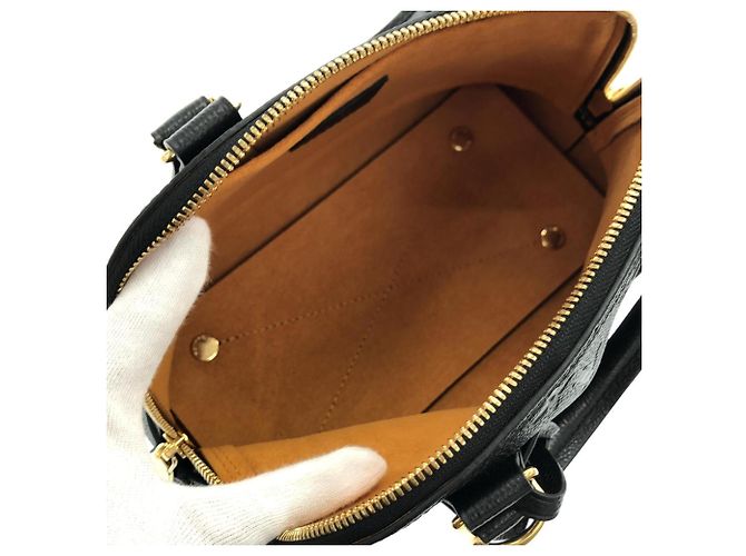 Borsa Louis Vuitton Monogram Empreinte Neo Alma BB Nero - vista 9