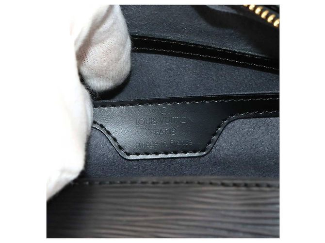 Borsa Louis Vuitton Epi Soufflot, Pelle, Noir (), Hardware Oro. D'oro - vista 7