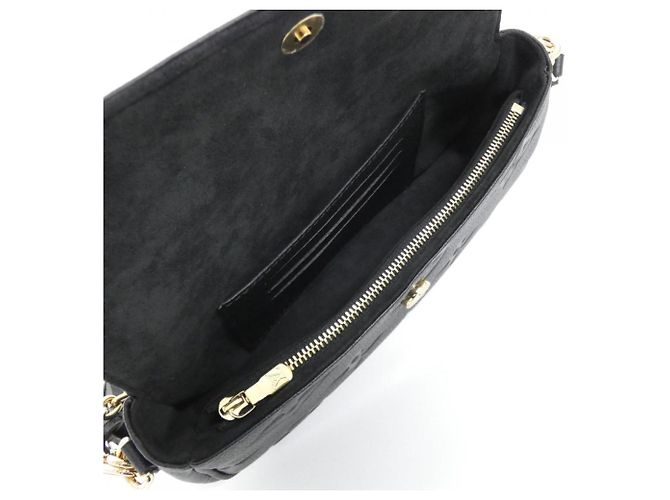 Borsa a tracolla Louis Vuitton Monogram Empreinte Wallet on Chain Ivy Nero - vista 5