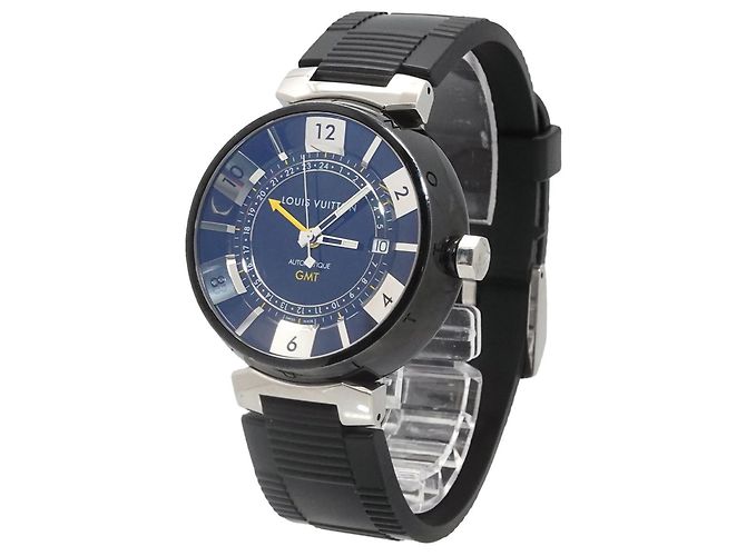 Orologio Louis Vuitton Tambour GMT da uomo in nero, Data, Movimento Automatico - vista 2