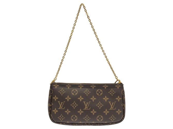 Bolso de Hombro Louis Vuitton Monogram Multi Pochette Accessoires Caqui - vista 2