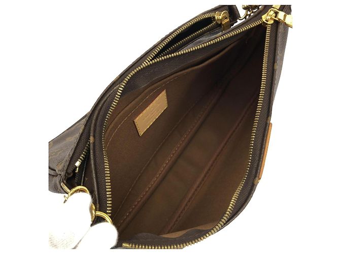 Bolso de Hombro Louis Vuitton Monogram Multi Pochette Accessoires Caqui - vista 7