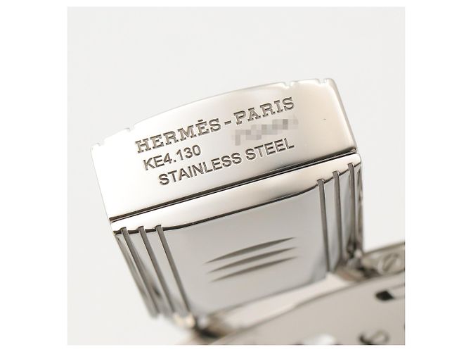 Hermès Kelly Mini Uhr, Edelstahl, Diamant, Damen, Weiß (.) - Ansicht 12