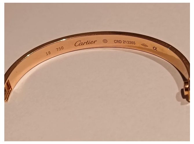 Bracciale Cartier Love 18k Oro Rosa Misura 18 D'oro - vista 11