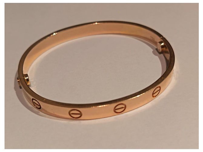 Bracciale Cartier Love 18k Oro Rosa Misura 18 D'oro - vista 3