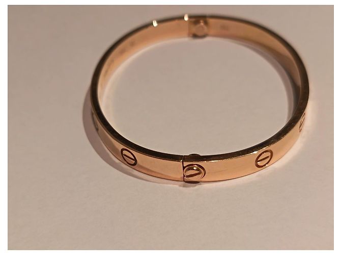 Bracciale Cartier Love 18k Oro Rosa Misura 18 D'oro - vista 5