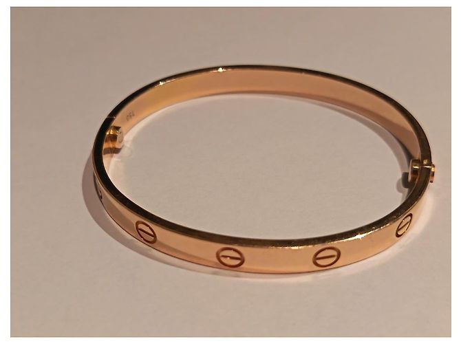 Bracciale Cartier Love 18k Oro Rosa Misura 18 D'oro - vista 6