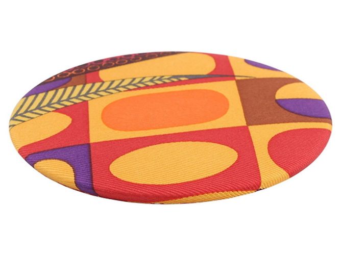 Hermès Spilla Hermes Petit H in seta HERMES badge Multicolore - vista 2