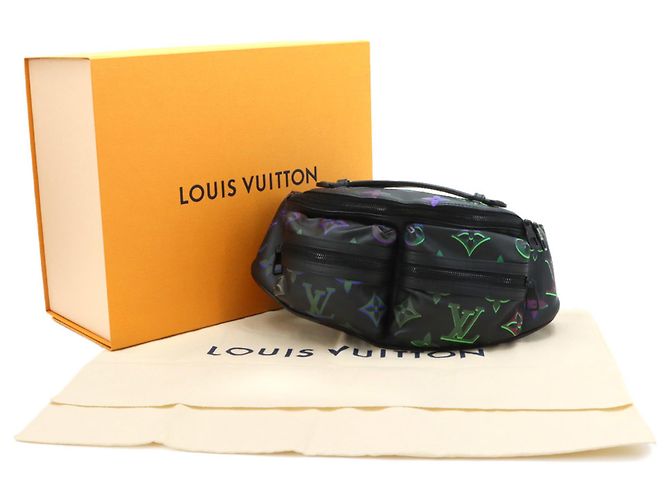 Louis Vuitton LOUIS VUITTON Monogram Spotlight Comet Bumbag Marsupio in pelle nero Boris RFID - vista 2