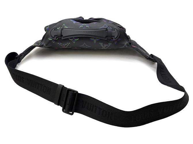Louis Vuitton LOUIS VUITTON Monogram Spotlight Comet Bumbag Marsupio in pelle nero Boris RFID - vista 6
