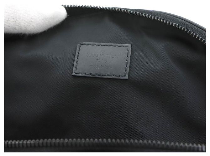 Louis Vuitton LOUIS VUITTON Monogram Spotlight Comet Bumbag Marsupio in pelle nero Boris RFID - vista 8