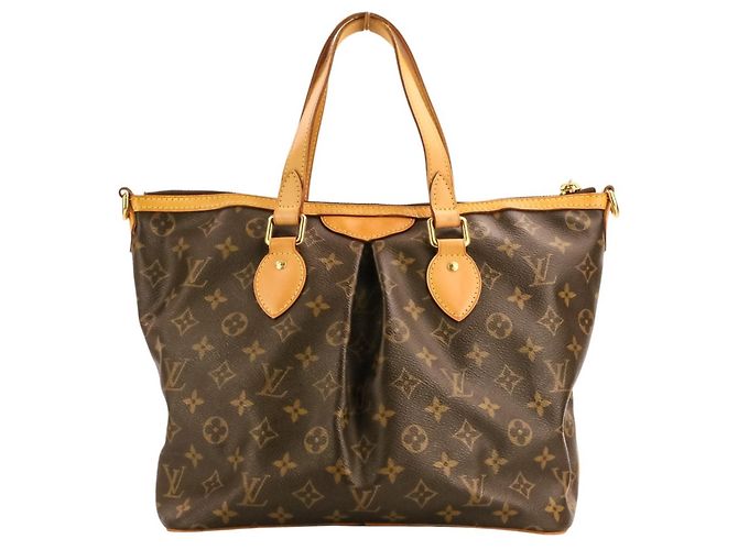 Borsa a Spalla/Tote Bag Louis Vuitton Palermo PM Monogram Marrone Donna - vista 2