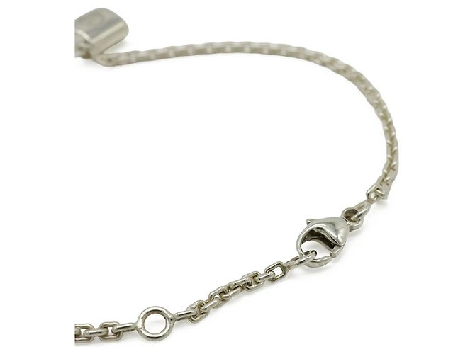 LOUIS VUITTON Bracciale Silver Lockit Padlock Cadena Argento - vista 5