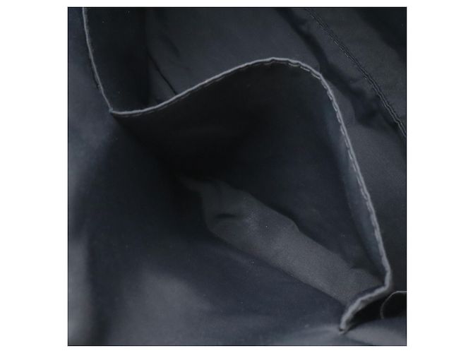 Hermès HERMES Bolide Pouch Sellier Borsa multiuso in nylon canvas e pelle nera Nero - vista 9