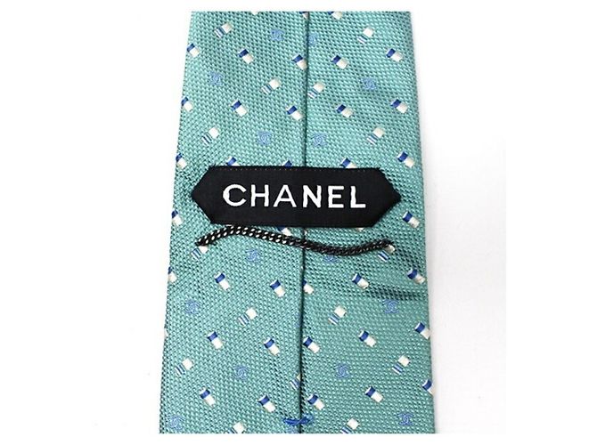 Cravatta in seta CHANEL da uomo Blu - vista 3