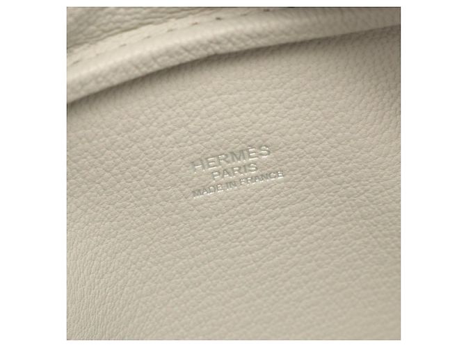 Hermès Borsa Hermes Mini Plume, Pelle, Chevre da donna, Grigio Marrone - vista 4