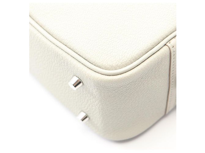 Hermès Borsa Hermes Mini Plume, Pelle, Chevre da donna, Grigio Marrone - vista 6