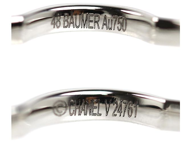 Anello Chanel in oro bianco 18K Camelia e diamante - vista 5