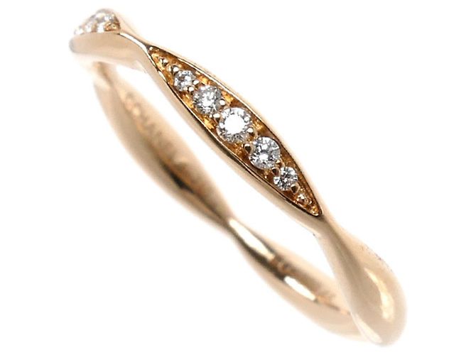 Chanel 18K Roségold Camellia Half Eternity Ring - Ansicht 2