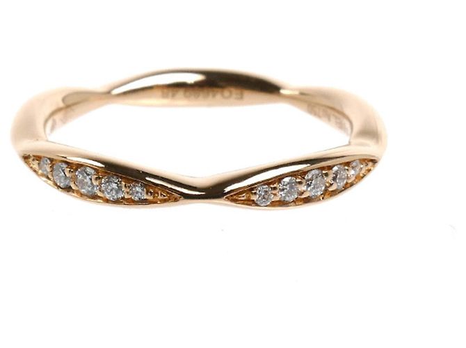 Chanel 18K Roségold Camellia Half Eternity Ring - Ansicht 3