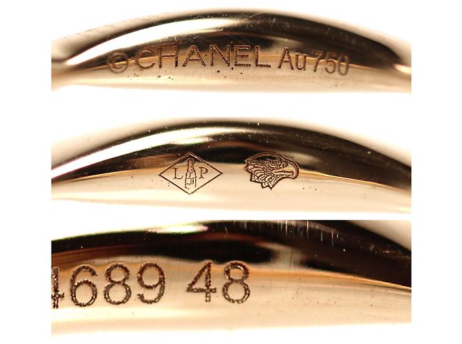 Chanel 18K Roségold Camellia Half Eternity Ring - Ansicht 5