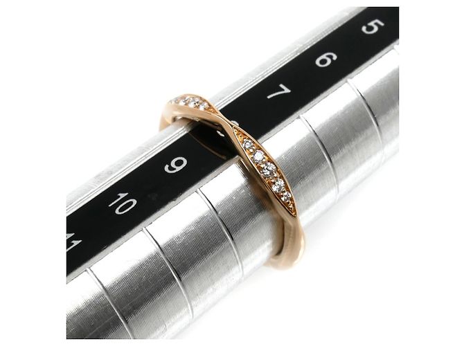 Chanel 18K Roségold Camellia Half Eternity Ring - Ansicht 6