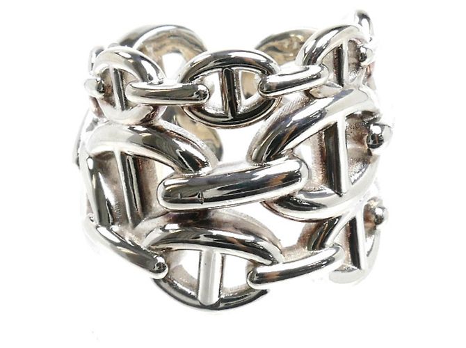Ring Hermès Anello Chaine d'Ancre Enchainée GM in argento sterling 925 Hermes - vista 3