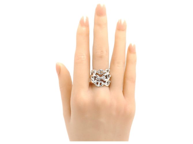 Ring Hermès Anello Chaine d'Ancre Enchainée GM in argento sterling 925 Hermes - vista 7