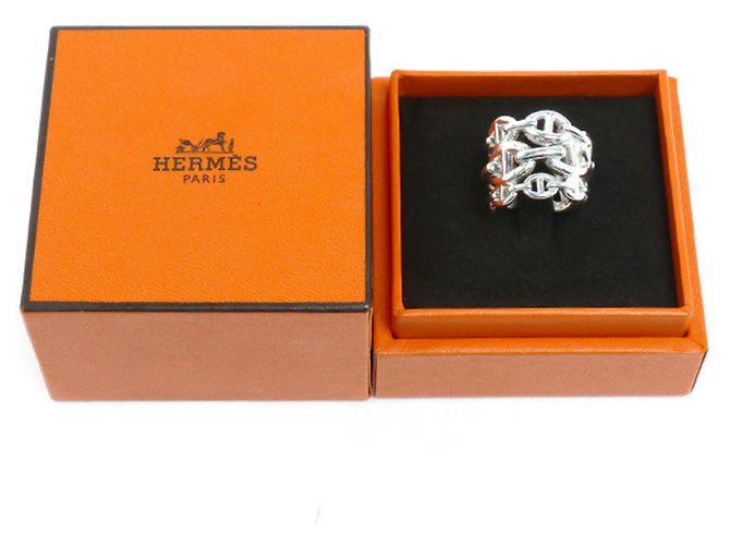 Ring Hermès Anello Chaine d'Ancre Enchainée GM in argento sterling 925 Hermes - vista 8