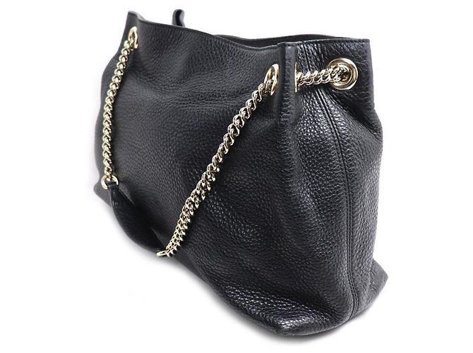 Borsa Tote Gucci Soho Interlocking G Nero - vista 2