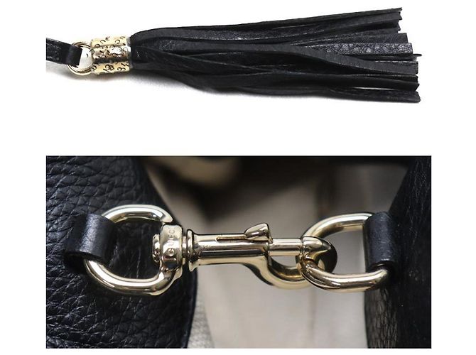 Borsa Tote Gucci Soho Interlocking G Nero - vista 6