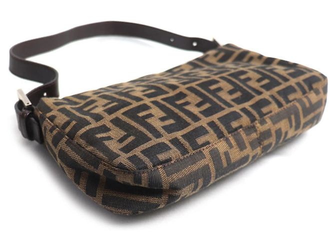 Borsa Bucket Fendi Mamma Zucca Pattern Marrone - vista 2