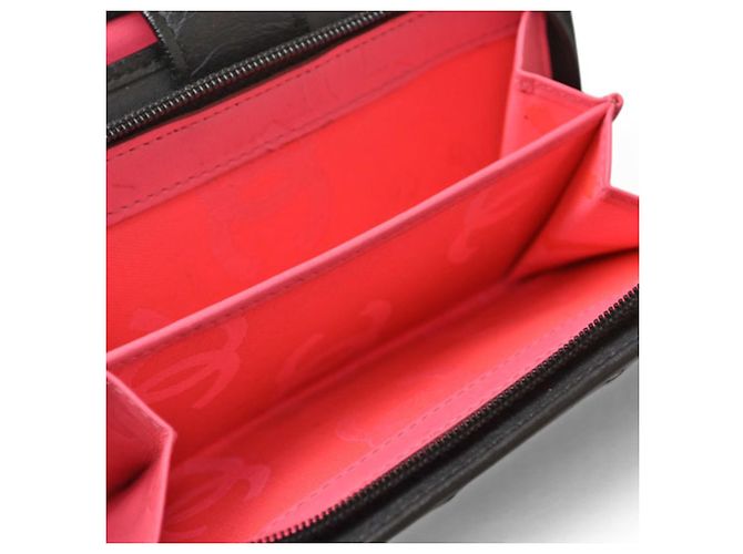 Chanel Klapperbrieftasche mit Cambon-Logo, schwarz. - Ansicht 14