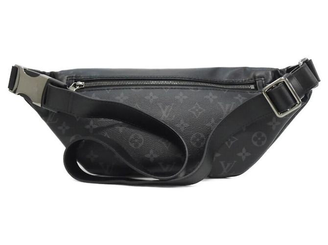 Borsa a tracolla Louis Vuitton Monogram Eclipse Discovery Bumbag Nero - vista 2