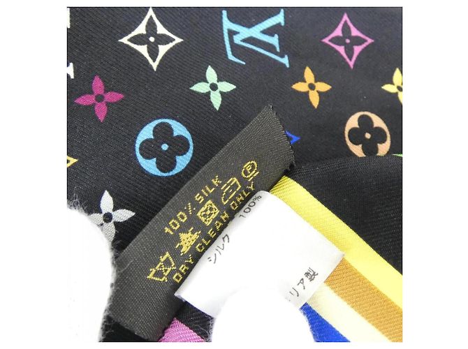Louis Vuitton Multicolor Bandeau Schal Schwarz - Ansicht 6