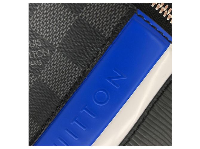 Bumbag Borsa a tracolla Louis Vuitton Epi Damier Graphite Nero - vista 6