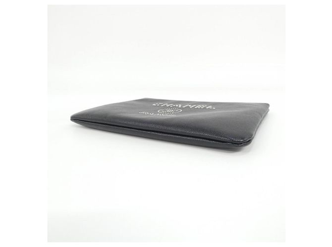 Pochette Chanel Deauville Line Nero - vista 3