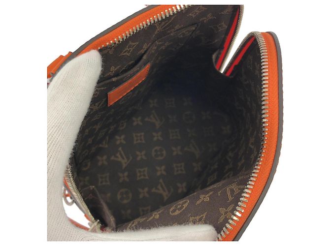 Zaino Louis Vuitton Alma Arancione - vista 8