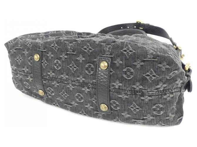Borsa Louis Vuitton Monogram Denim Neo Cabby MM Nero - vista 2