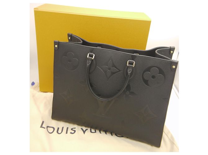 LOUIS VUITTON Borsa OnTheGo GM Monogram Empreinte Nero - vista 10
