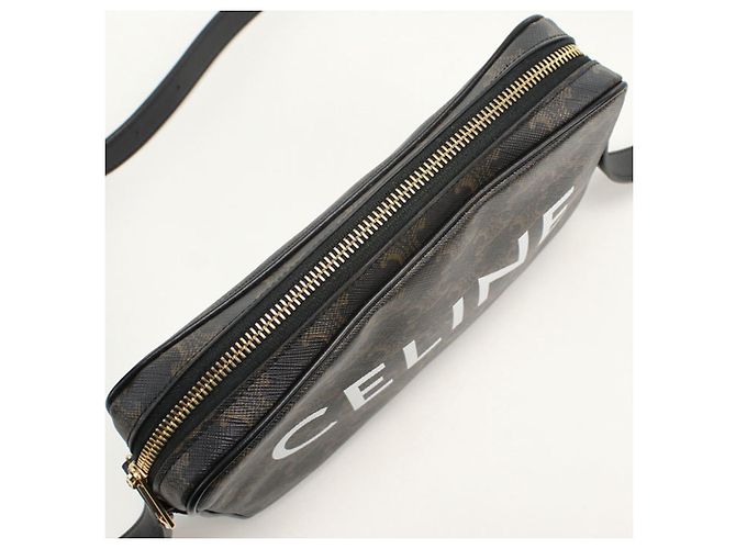 Céline CELINE (Celine) Borsa a tracolla Crossbody . Medium Messenger Triomphe Canvas Uomo Marrone - vista 6