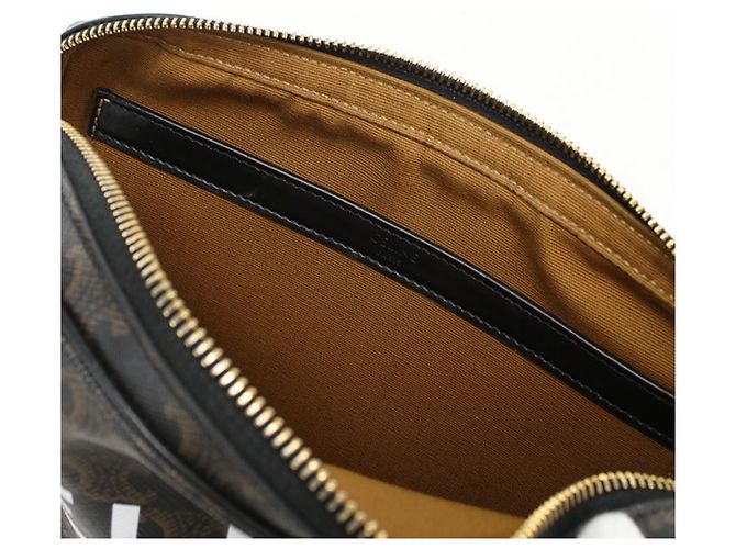 Céline CELINE (Celine) Borsa a tracolla Crossbody . Medium Messenger Triomphe Canvas Uomo Marrone - vista 7