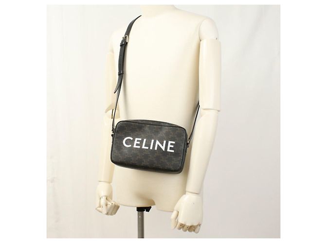 Céline CELINE (Celine) Borsa a tracolla Crossbody . Medium Messenger Triomphe Canvas Uomo Marrone - vista 8
