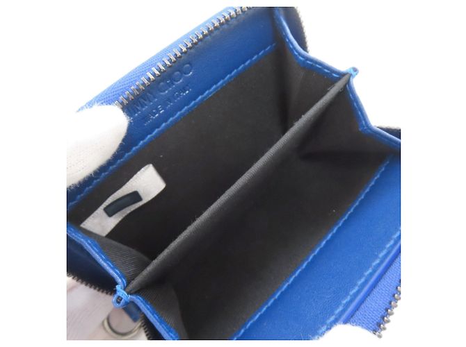 Porta-moedas com logo Jimmy Choo, couro, para mulher - vista 4